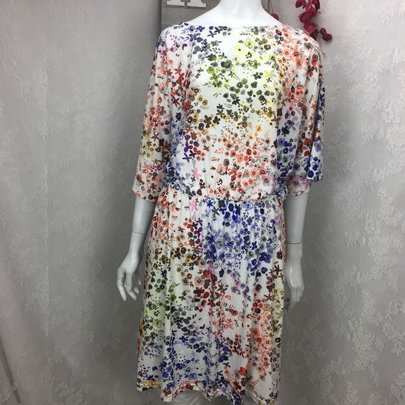 Triste Plus Size 2X A Line Floral Dress NWOT - Picture 2 of 8